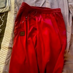 Red under armour sweat pants